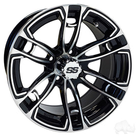 TIR-RX397 - RHOX RX397, Machined Gloss Black, 14x7 ET-25