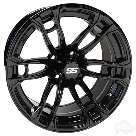 TIR-RX398-B - RHOX RX398, Gloss Black, 15x7 ET-25