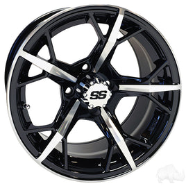 TIR-RX400 - RHOX RX400, Machined Gloss Black, 14x7 ET-25