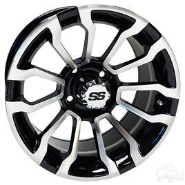 TIR-RX402 - RHOX RX402, Machined Gloss Black, 14x7 ET-25
