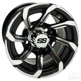 TIR-RX403 - RHOX RX403, Machined Gloss Black, 10x7 ET-25