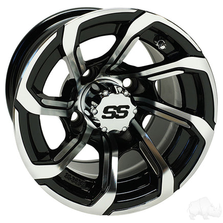 TIR-RX403 - RHOX RX403, Machined Gloss Black, 10x7 ET-25