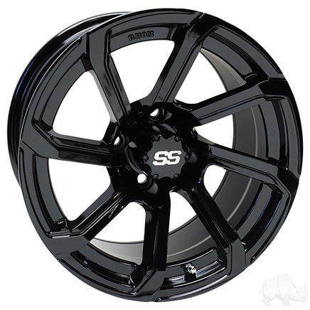 TIR-RX404-B - RHOX RX404, Gloss Black, 14x7 ET-25