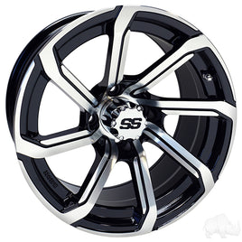 TIR-RX404 - RHOX RX404, Machined Gloss Black, 14x7 ET-25