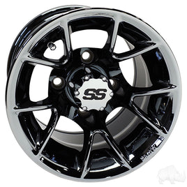 TIR-RX406-BC - RHOX RX406, Black Chrome, 12x7 ET-25