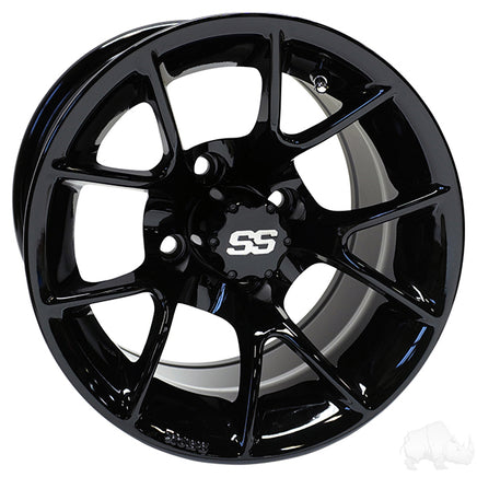 TIR-RX406-B - RHOX RX406, Gloss Black, 12x7 ET-25