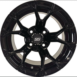 TIR-RX415 - RHOX NightHawk Gloss Black, 12x7 ET-25