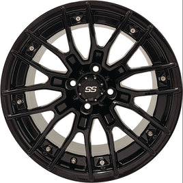 TIR-RX417 - RHOX Forge Gloss Black, 12x7 ET-25