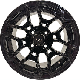 TIR-RX422-MT - RHOX Darkwing Matte Black, 12x7 ET-25