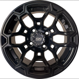 TIR-RX422 - RHOX Darkwing Gloss Black, 12x7 ET-25