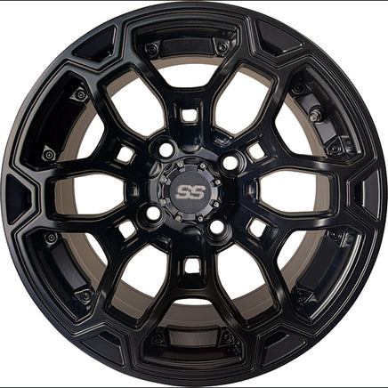 TIR-RX422 - RHOX Darkwing Gloss Black, 12x7 ET-25