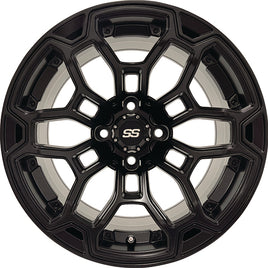 TIR-RX423-MT - RHOX Darkwing Matte Black, 14x7 ET-25