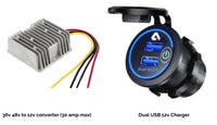DUAL USB 12V CHARGER FOR GOLF CART - PHONE AND ACCESSORIES