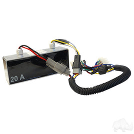 VOLT-2005 - Voltage Reducer, Isolated, 36V-48V to 12V, 20 Amp, Club Car Tempo, Onward, Precedent 08.5+