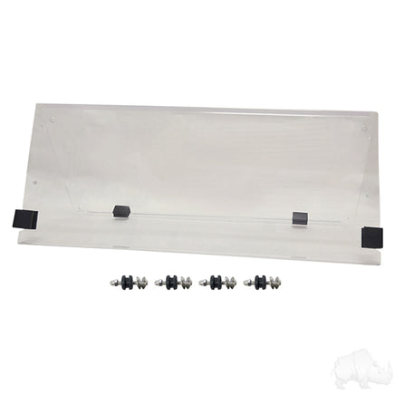 WIN-1018 - Windshield, Clear 2 Piece, Yamaha Drive