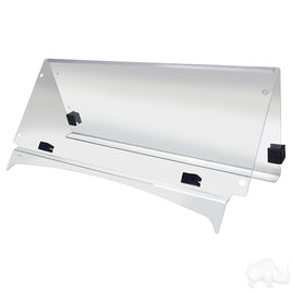 WIN-1028 - Windshield, Clear 2 Piece, Yamaha Drive2
