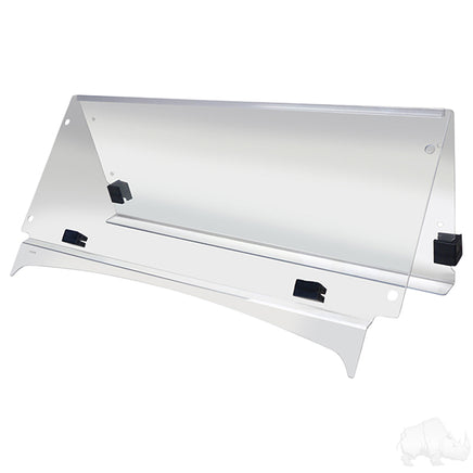 WIN-1028 - Windshield, Clear 2 Piece, Yamaha Drive2