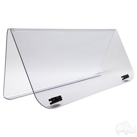 WIN-3005 - Windshield, 1/4" Impact Modified Clear 2 Piece, Club Car DS 00+