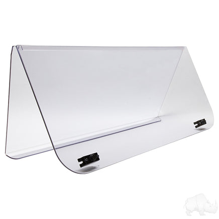 WIN-3005 - Windshield, 1/4" Impact Modified Clear 2 Piece, Club Car DS 00+