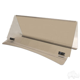 WIN-3027 - Windshield, Impact Modified 1/4" Tinted,2 Piece, E-Z-Go Express Cowl w/ Standard Top & 3/4" Strut