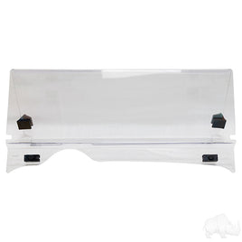 WIN-4022 - Windshield, Impact Modified Clear 2 Piece, E-Z-Go RXV 08-23