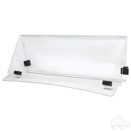 WIN-4026 - Windshield, Impact Modified Clear 2 Piece, E-Z-Go Express Cowl w/ Standard Top & 3/4" Strut