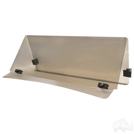 WIN-4027 - Windshield, Impact Modified Tinted 2 Piece, E-Z-Go Express Cowl w/ Standard Top & 3/4" Strut