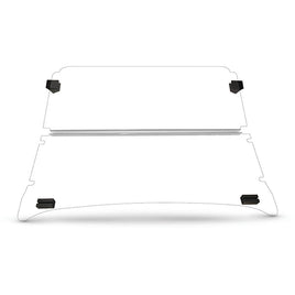WIN-4030 - Windshield, Impact Modified Clear 2 Piece, E-Z-GO RXV 24+