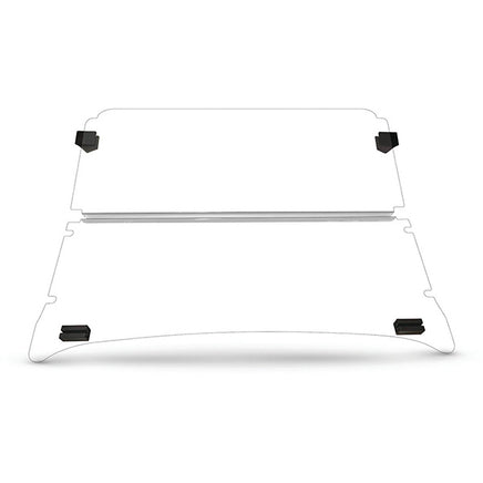 WIN-4030 - Windshield, Impact Modified Clear 2 Piece, E-Z-GO RXV 24+