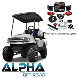 White Alpha (PREC) Body Kit w/ Off-Road Grill & Light Kit