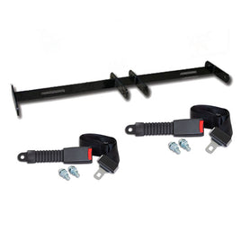 LAP BELT COMBO (SEAT BELT BAR W/2 LAP BELTS)