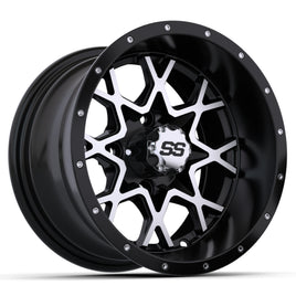WHEEL, VORTEX 12X7 MATTE BLACK/MATTE MACHINED