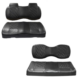MJ EXEC TUXEDO FRONT AND REAR CUSHION SET, CC PREC/TEMPO, BL