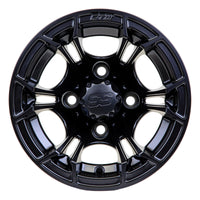 Wheel, Spyder 10x7 Matte Black W/SS Cap