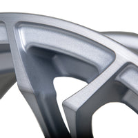 Wheel, Spyder 12x7 Silver Brush W/SS Cap