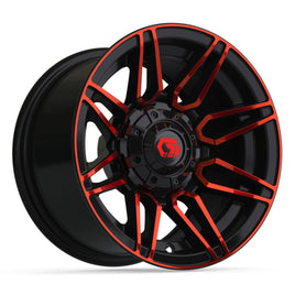 Wheel, Stealth 12x7 Black/Red