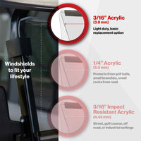 Windshield, Dach Apollo, Clear, Std