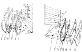 2 Passenger Kandi Cowboy E10K UTV Door Assembly