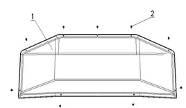 2 Passenger Kandi Cowboy E10K UTV  Hood