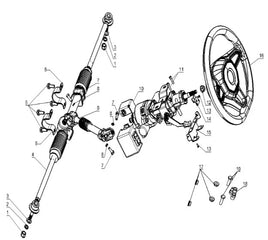 2 Passenger Kandi Cowboy E10K UTV Steering System