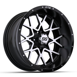 WHEEL, VORTEX 14X7, MATTE BLACK/MATTE MACHINED