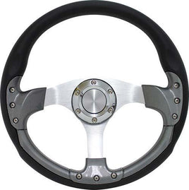 PURSUIT 14" CARBON FIBER STEERING WHEEL W/KIT; YAM