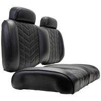 FRONT SEAT CUSHIONS, AVIATOR CC PREC/TEMPO BLACK