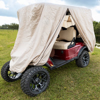 Red Dot Cart Cover for Carts w/ 84" Top Tan