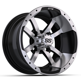 WHEEL, STORM TROOPER 12X7 MACHINED BLACK