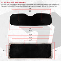 GTW MACH3 Rear Flip Seat CC Precedent, Tempo, Onward - White