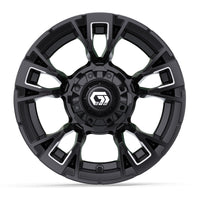Wheel, Vandal 12x7 Matte Black/Machined
