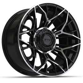 WHEEL, STELLAR 14X7 BLACK W/ MACHINED FACE