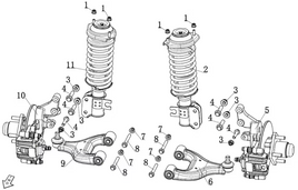 Kandi Kruiser Element OEM Front Suspension Components (4P)