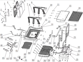 Kandi Kruiser Element OEM Rear-Facing Seat Assembly (4P)